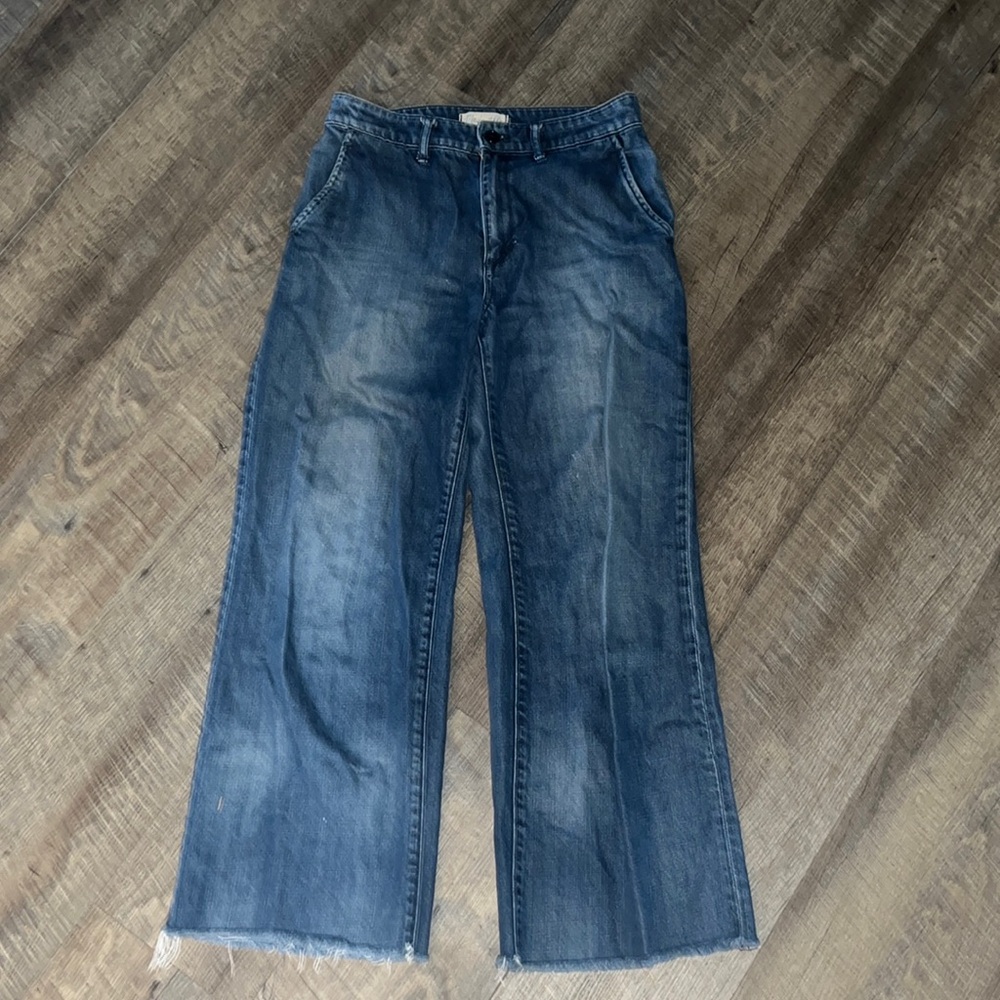 Madewell freyed boot cut jeans